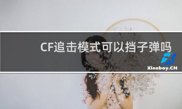 CF追击模式可以挡子弹吗