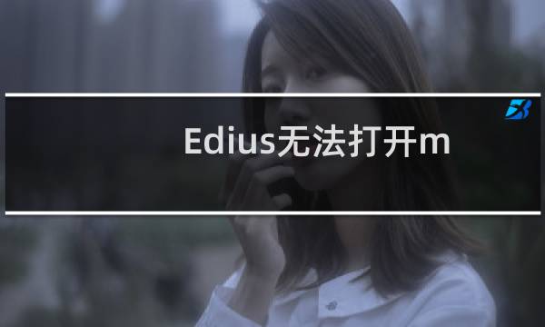 Edius无法打开mp4、jpg等格式文件