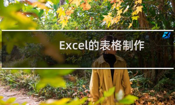 Excel的表格制作的详细方法(图文教程)
