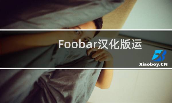 Foobar汉化版运行后显示\
