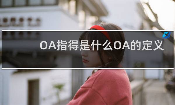 OA指得是什么OA的定义