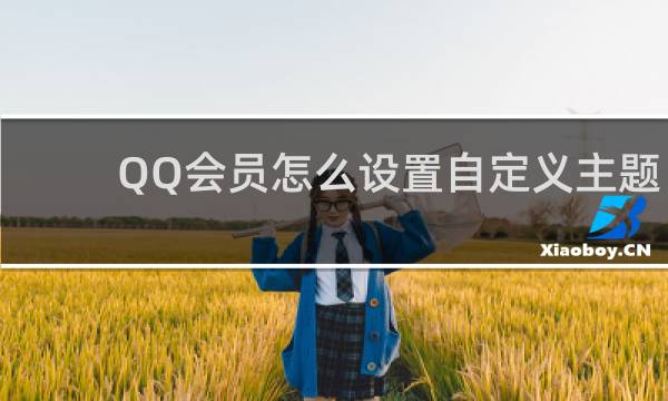 QQ会员怎么设置自定义主题