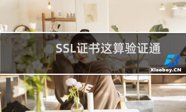 SSL证书这算验证通过吗