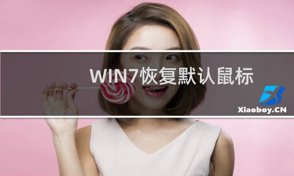 WIN7恢复默认鼠标指针教程