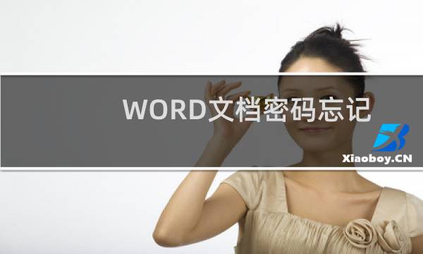 WORD文档密码忘记了怎么办？