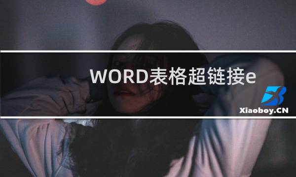 WORD表格超链接excel打不开怎么办