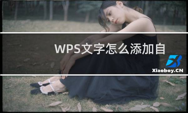WPS文字怎么添加自定义水印