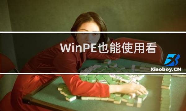 WinPE也能使用看图功能