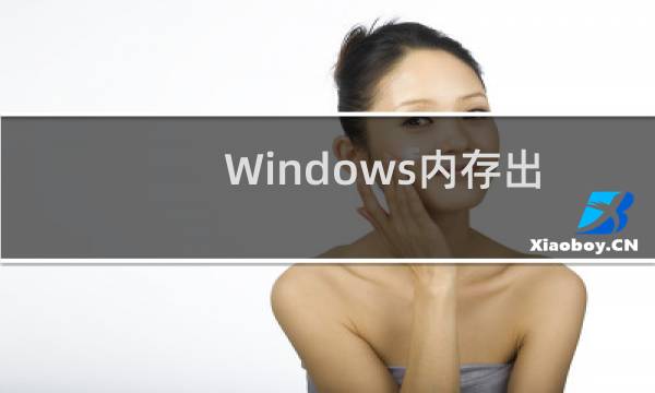 Windows内存出错的几个解决方案