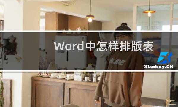 Word中怎样排版表格