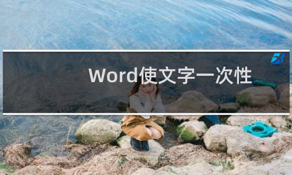 Word使文字一次性的适应单元格方法介绍