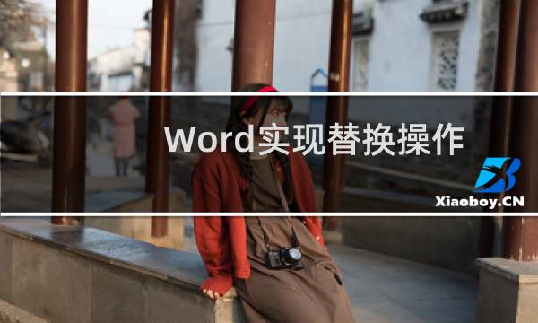 Word实现替换操作