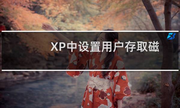 XP中设置用户存取磁盘文件权限的打开方法