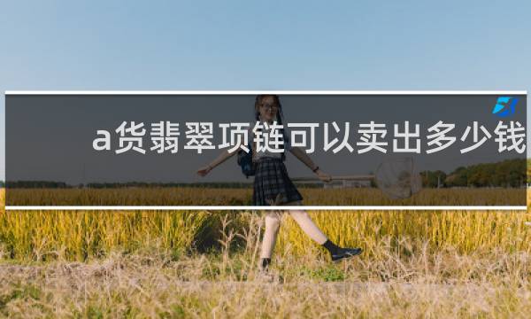 a货翡翠项链可以卖出多少钱