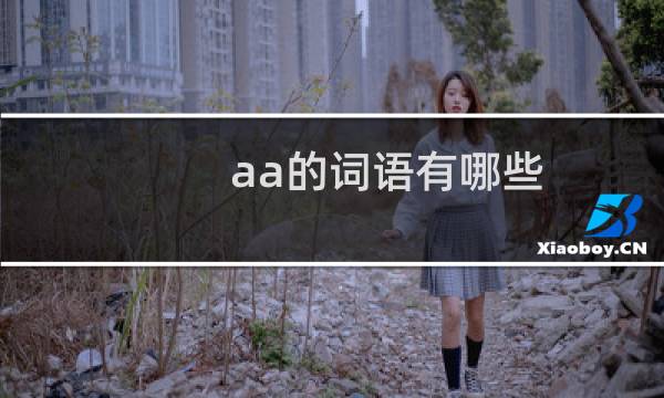 aa的词语有哪些
