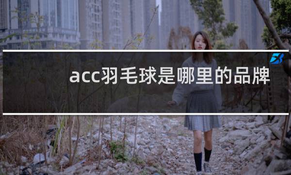 acc羽毛球是哪里的品牌