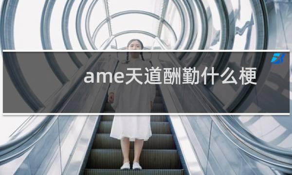 ame天道酬勤什么梗