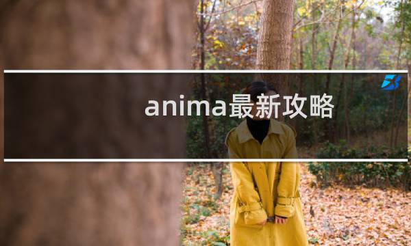 anima最新攻略