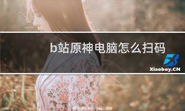 b站原神电脑怎么扫码