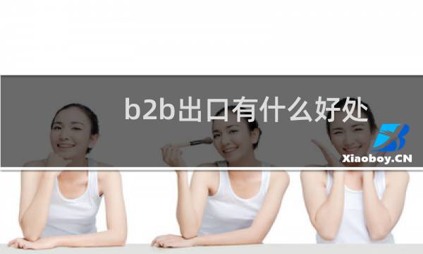 b2b出口有什么好处