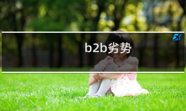 b2b劣势