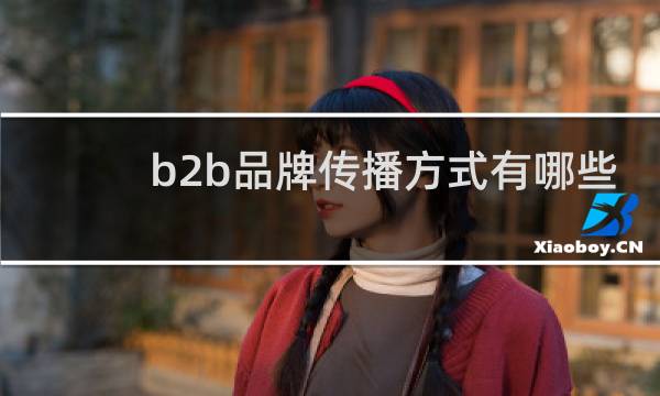 b2b品牌传播方式有哪些