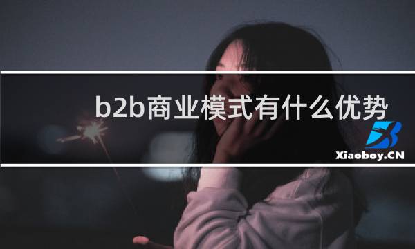 b2b商业模式有什么优势