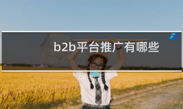 b2b平台推广有哪些