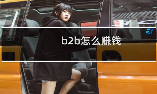 b2b怎么赚钱