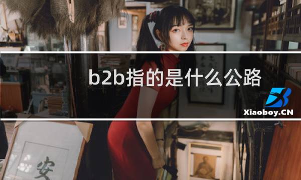 b2b指的是什么公路
