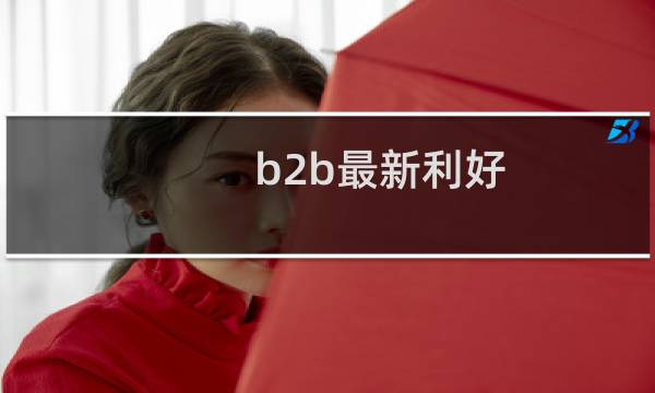 b2b最新利好