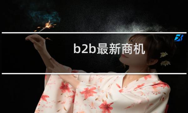 b2b最新商机