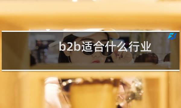 b2b适合什么行业