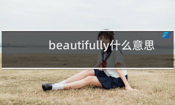 beautifully什么意思