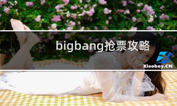 bigbang抢票攻略