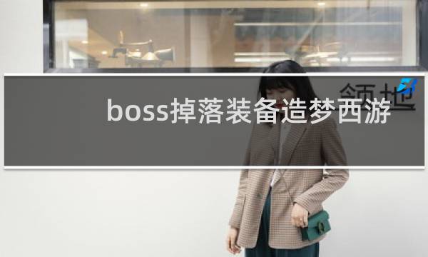 boss掉落装备造梦西游