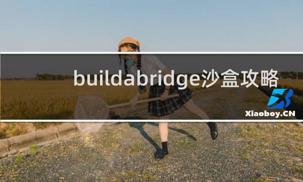 buildabridge沙盒攻略