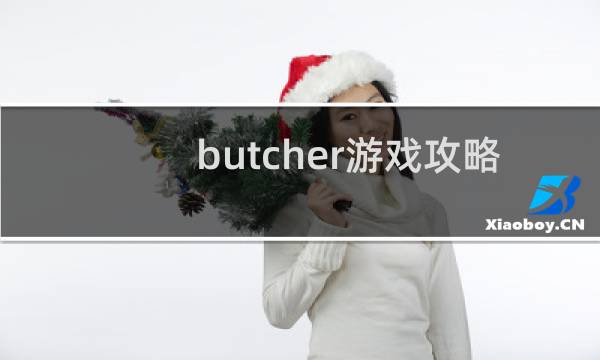 butcher游戏攻略