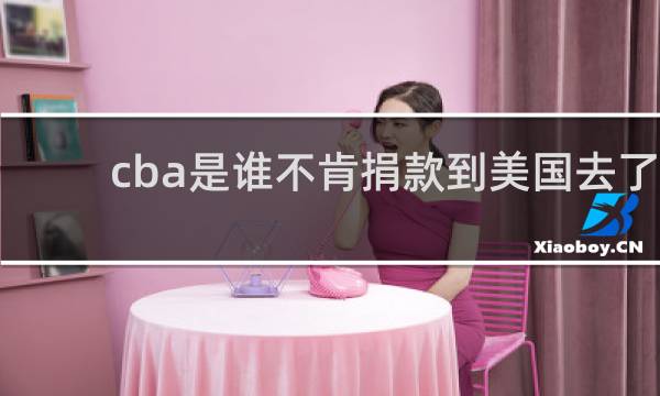 cba是谁不肯捐款到美国去了