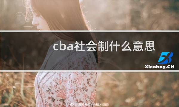 cba社会制什么意思