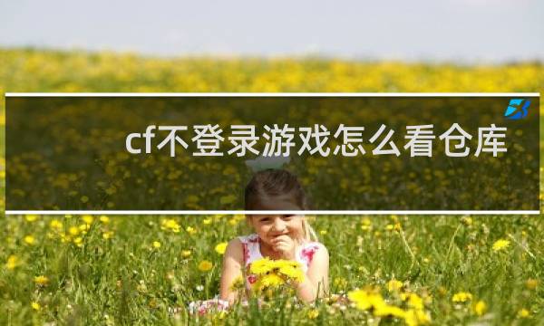 cf不登录游戏怎么看仓库