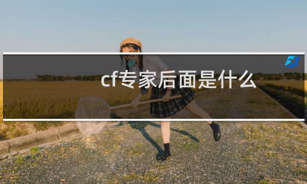 cf专家后面是什么