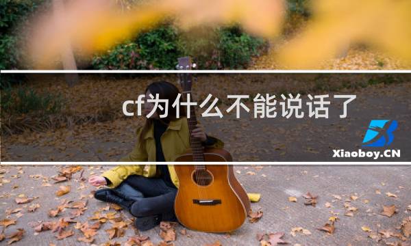cf为什么不能说话了
