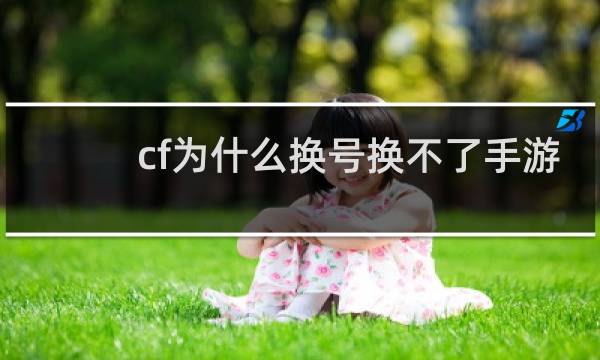 cf为什么换号换不了手游