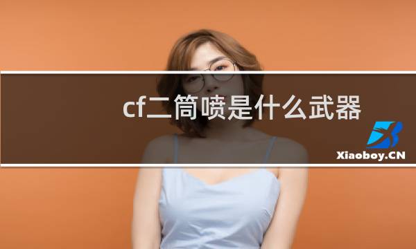 cf二筒喷是什么武器