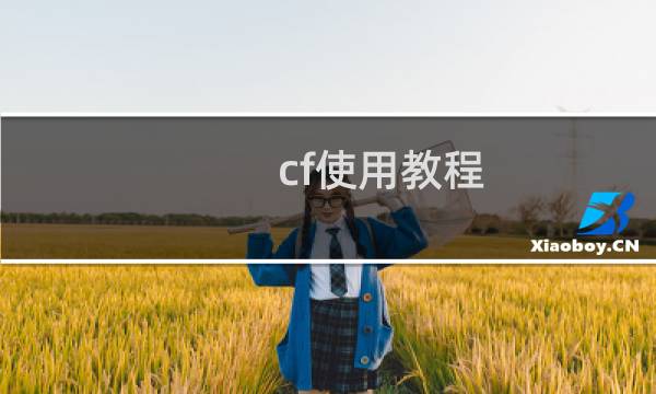 cf使用教程