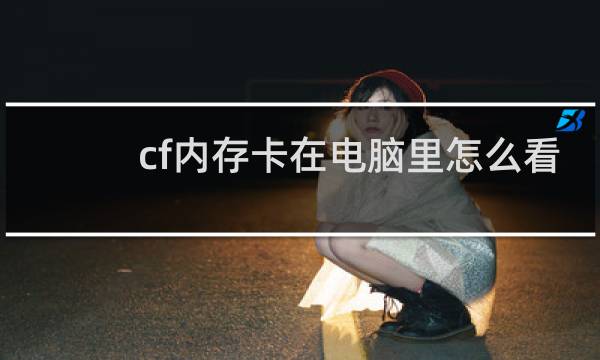 cf内存卡在电脑里怎么看