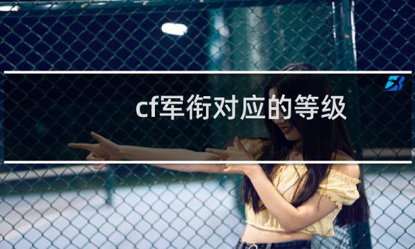 cf军衔对应的等级