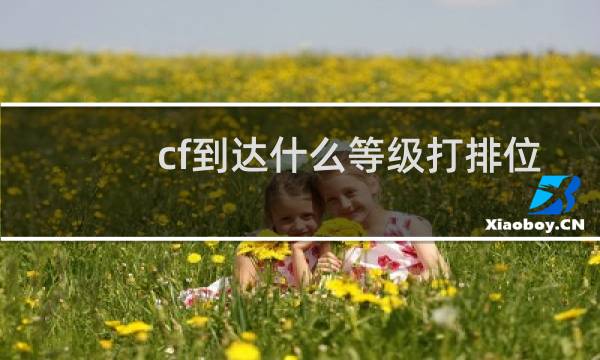 cf到达什么等级打排位