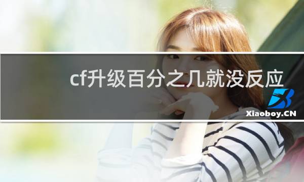 cf升级百分之几就没反应